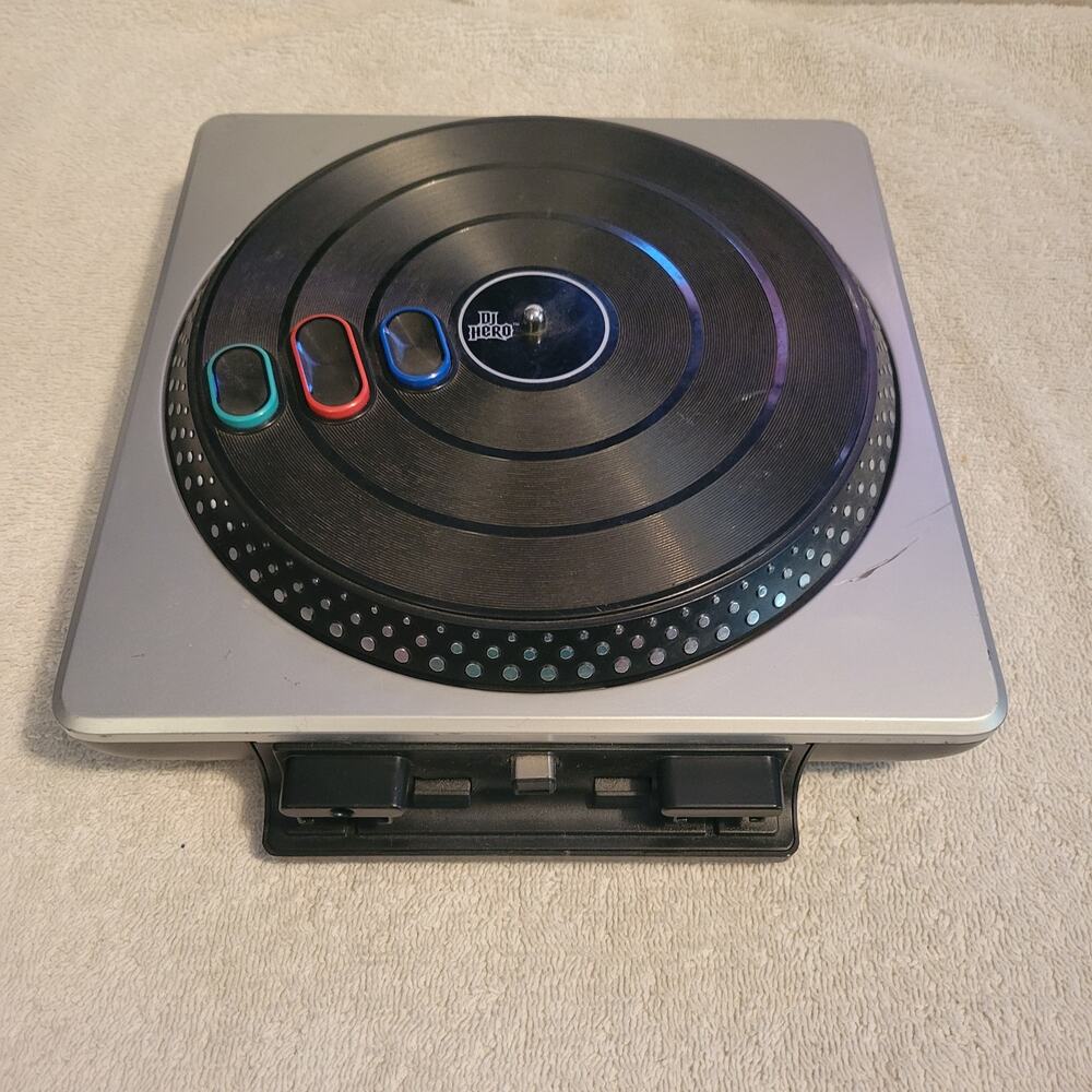 DJ Hero Wireless Turntable only -No Cables/ Dongle - For Parts Only